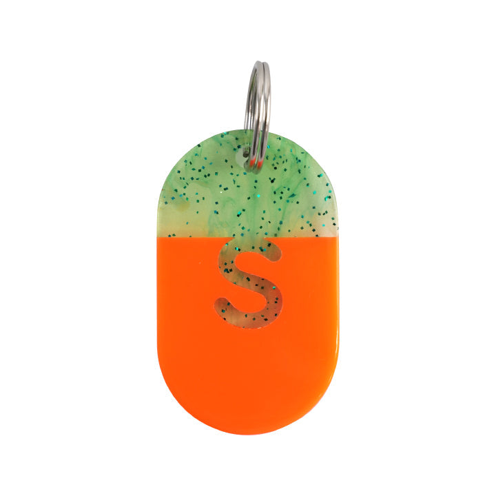 シジックス アルファベット ダイ タグ doodle tag 大文字 S / アルファベット大文字 / Acryl Tag Plate