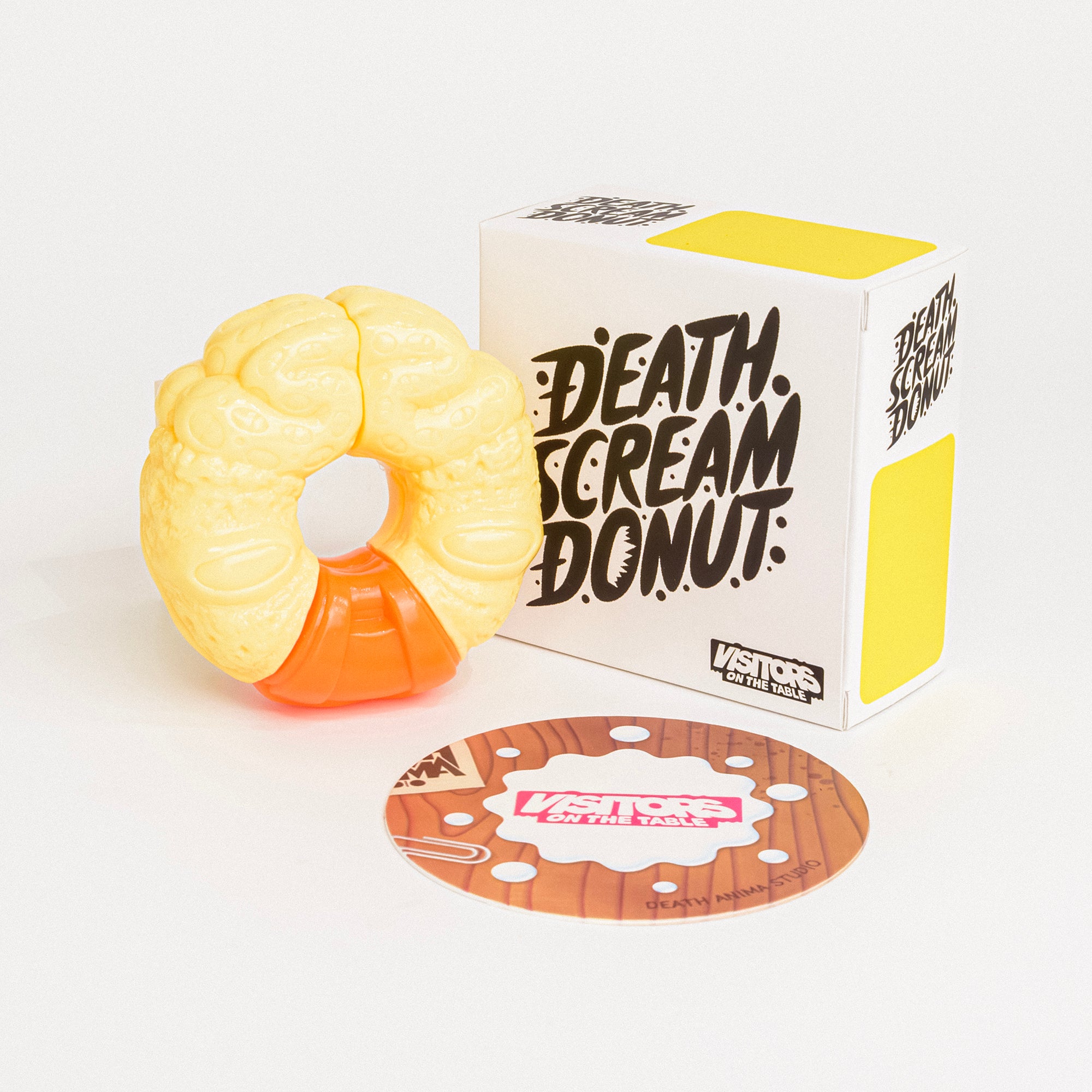 DEATH SCREAM DONUT デザイナーズトイ 抽選終了】DEATH SCREAM DONUT クリーム / DEATH ANIMA STUDIO