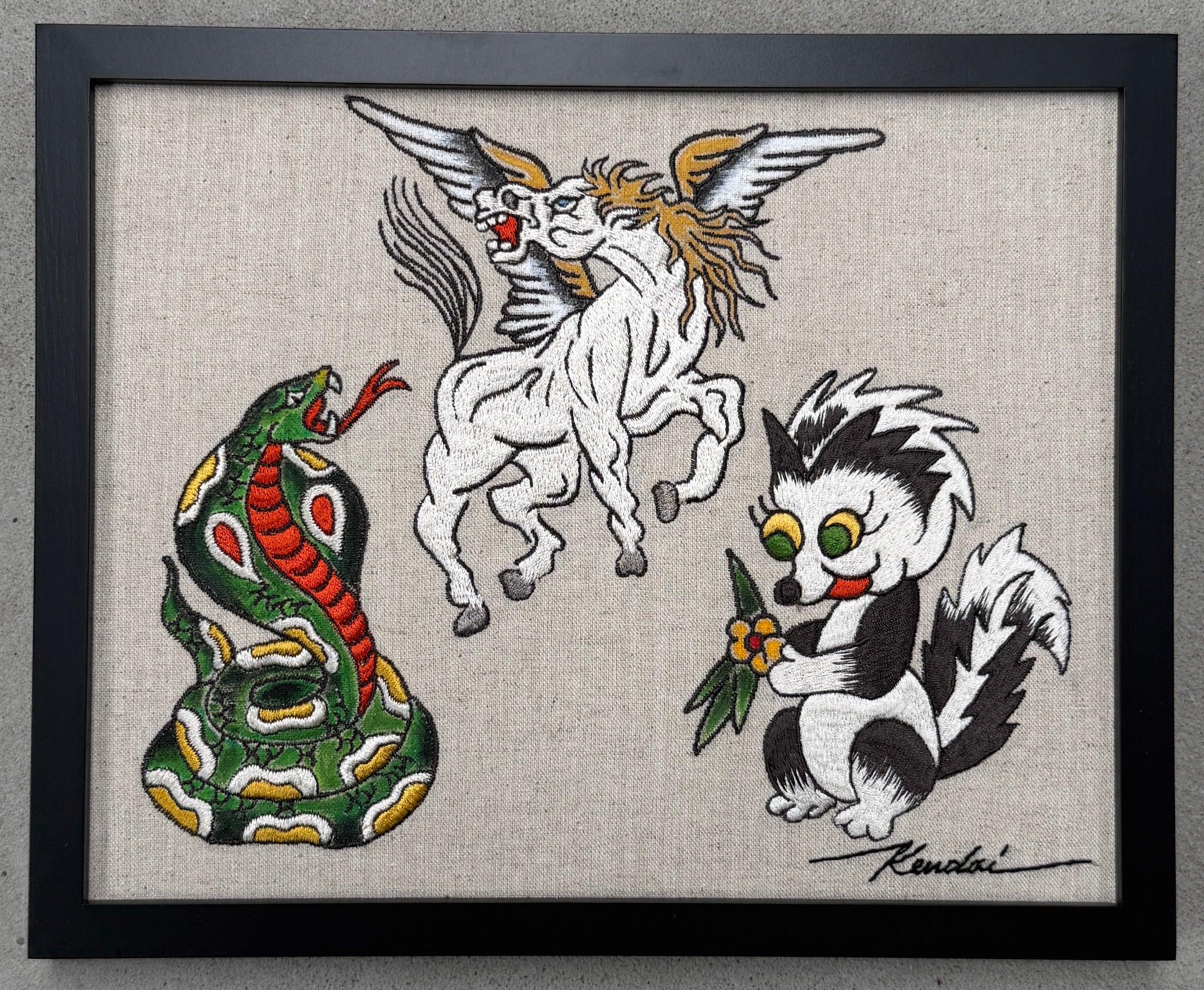 artwork an is This | のこ 50個限定激レア！ 【新品】絵画　TATTOO I I And old.🌟 years 14 was I when did フォトフレーム