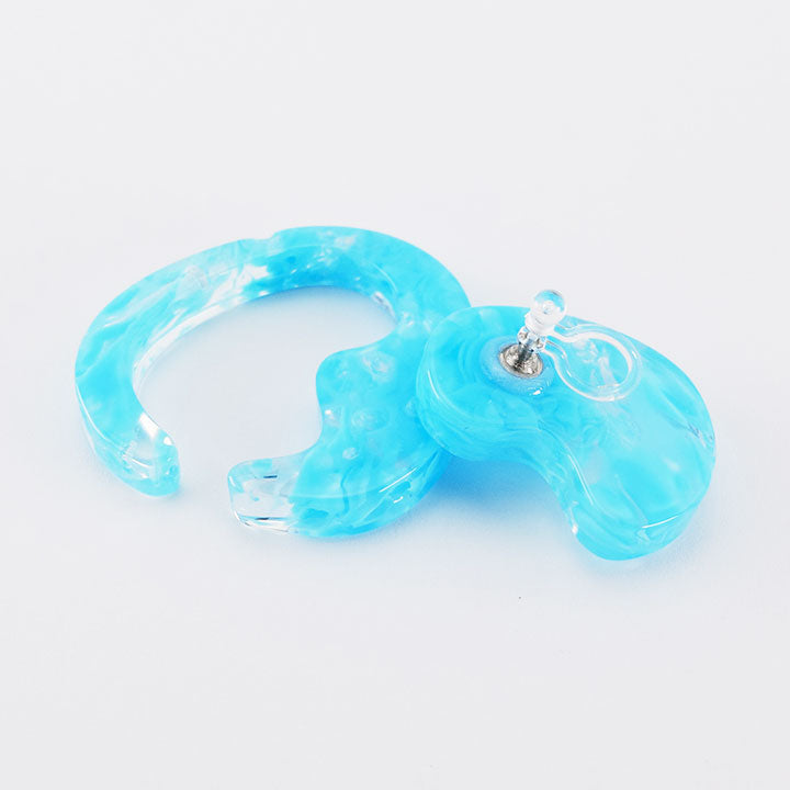 mom ear ware / イアリング Lサイズ / blue-03 / NEWSED