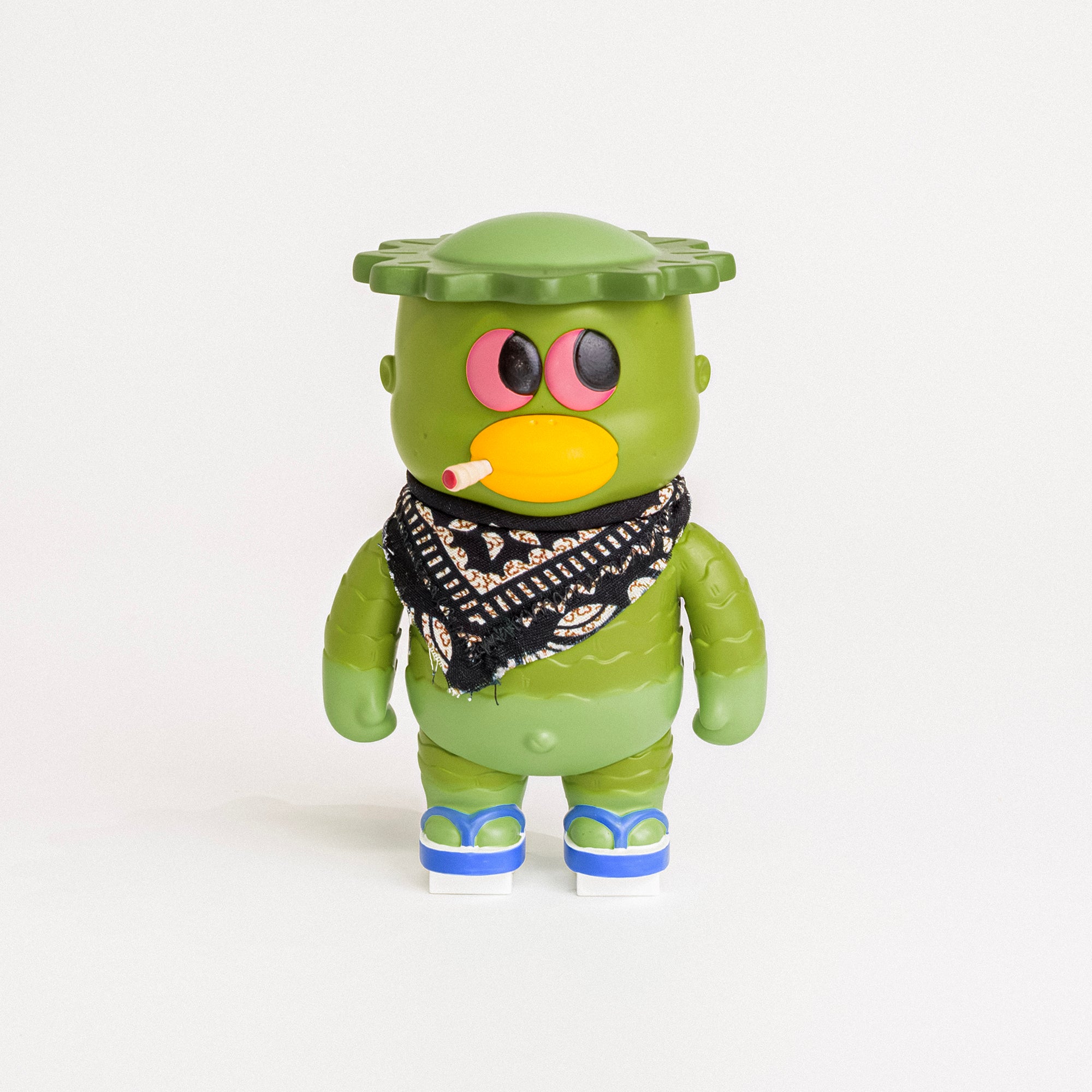 限定1 体 kamerian ヘンリー One Off(蓄光GREEN) ソフビ 抽選終了】【One off】Tokku Kappa / funheart.studio