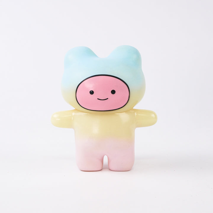 クマどもソフビ人形 / VINYL限定カラー 暗闇で光る！パステルピンク