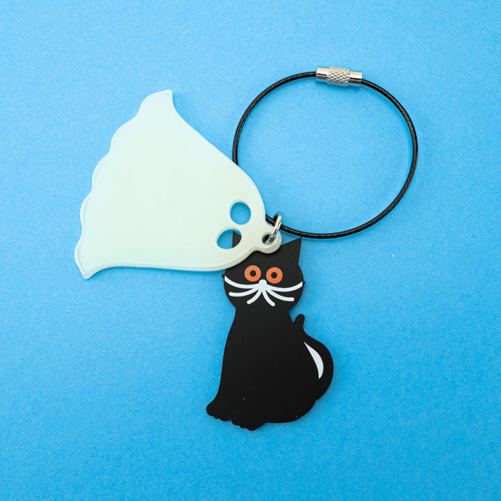 Acrylic keychain / ghost/cat / umao