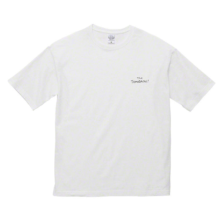 TOMODACHI! Big Silhouette T-shirt / White / The TOMODACHI !