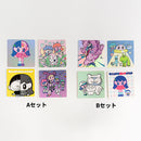贴纸抽签 4 种 A 组 / Sushio x Monyochita Pomichi