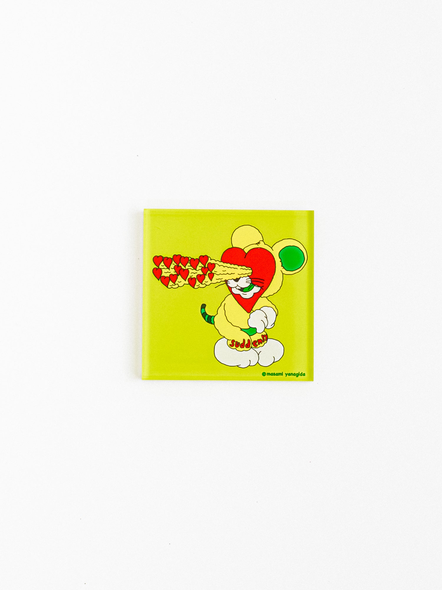 アクリルマグネット（グリーン） / ヤナギダマサミ