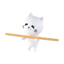 带有珍贵棍子的猫形系列