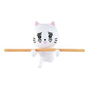 带有珍贵棍子的猫形系列