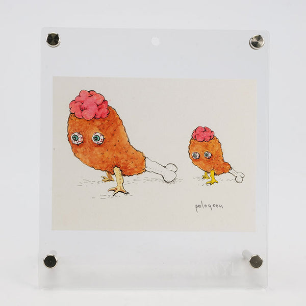 Chicken leg parent and child / Drawing / peloqoon