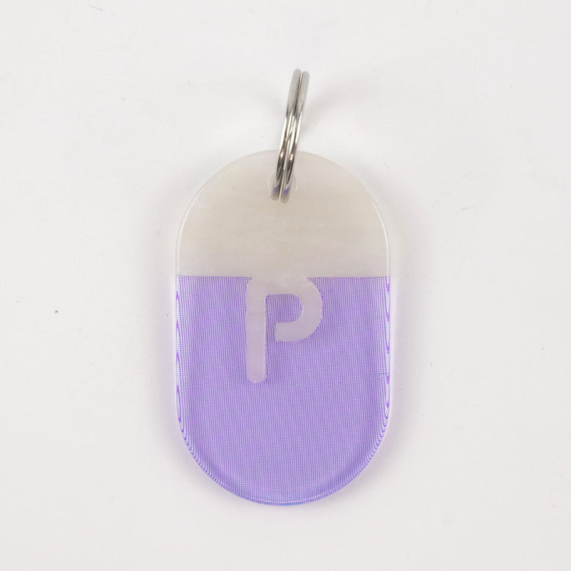P / Uppercase Alphabet / Acryl Tag Plate