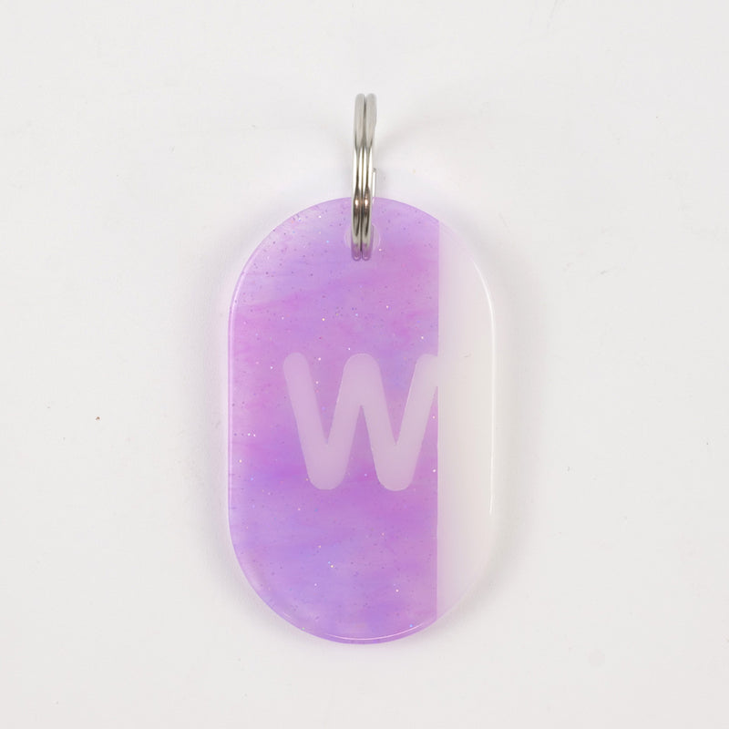 W / アルファベット大文字 / Acryl Tag Plate