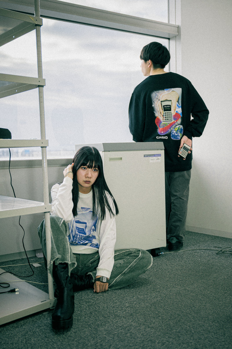 10/28 AM10:00(JST)-予約販売開始 CASIO LONG SLEEVE T-SHIRT / アイボリー