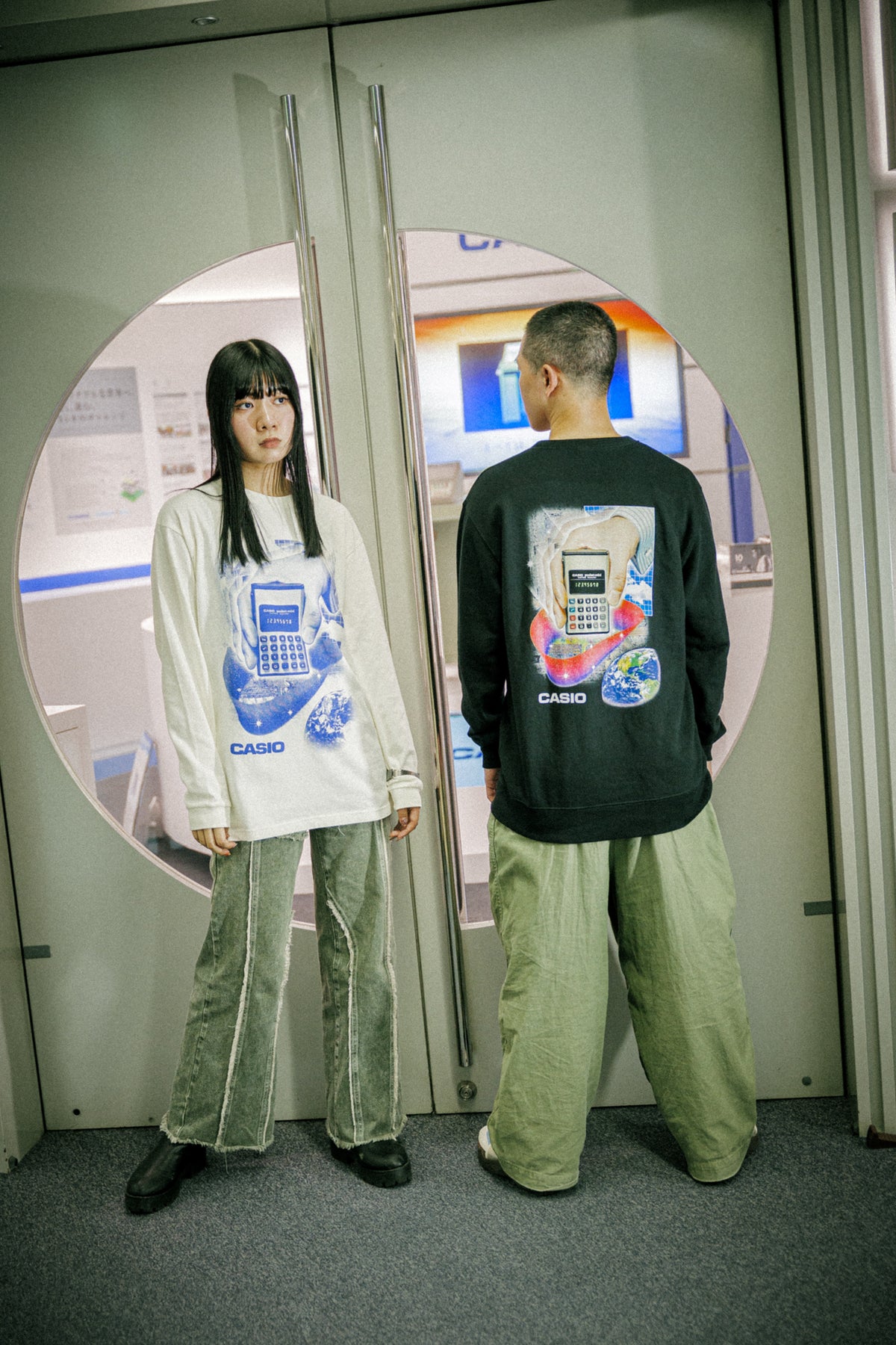 CASIO LONG SLEEVE T-SHIRT / アイボリー