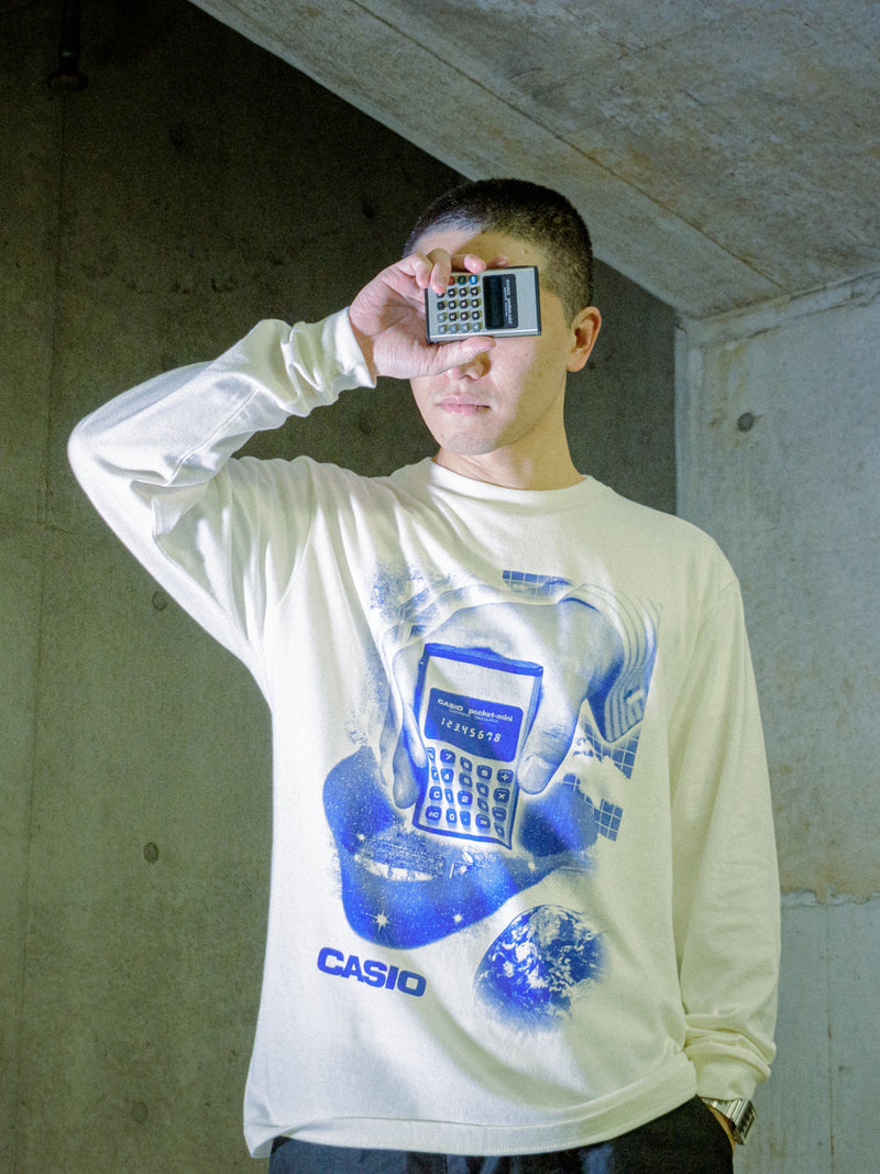 10/28 AM10:00(JST)-予約販売開始 CASIO LONG SLEEVE T-SHIRT / アイボリー