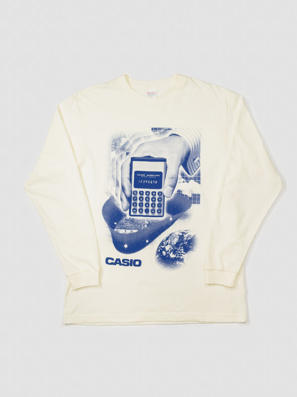 10/28 AM10:00(JST)-予約販売開始 CASIO LONG SLEEVE T-SHIRT / アイボリー