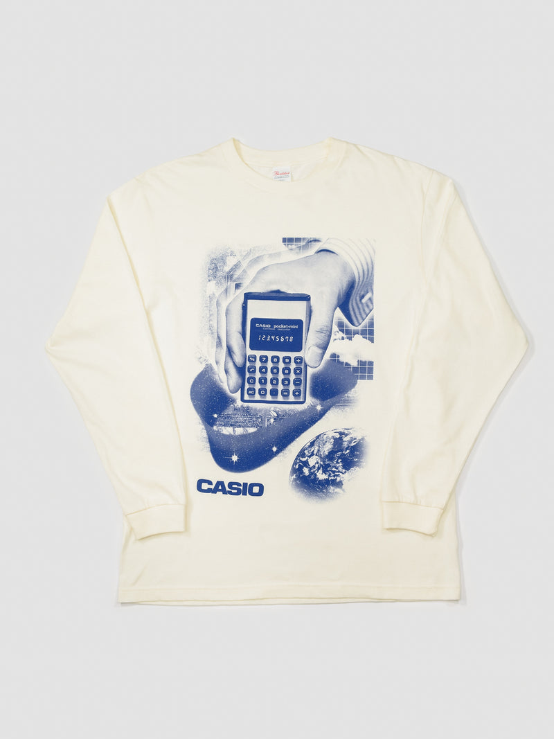 10/28 AM10:00(JST)-予約販売開始 CASIO LONG SLEEVE T-SHIRT / アイボリー
