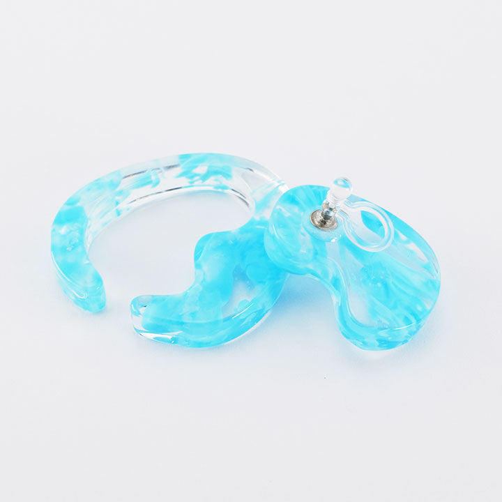 mom ear ware / 귀걸이 L 사이즈 / blue-02 / NEWSED