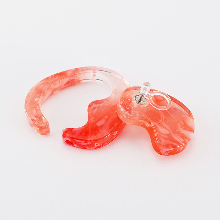mom ear ware / 귀걸이 L 사이즈 / red-01 / NEWSED