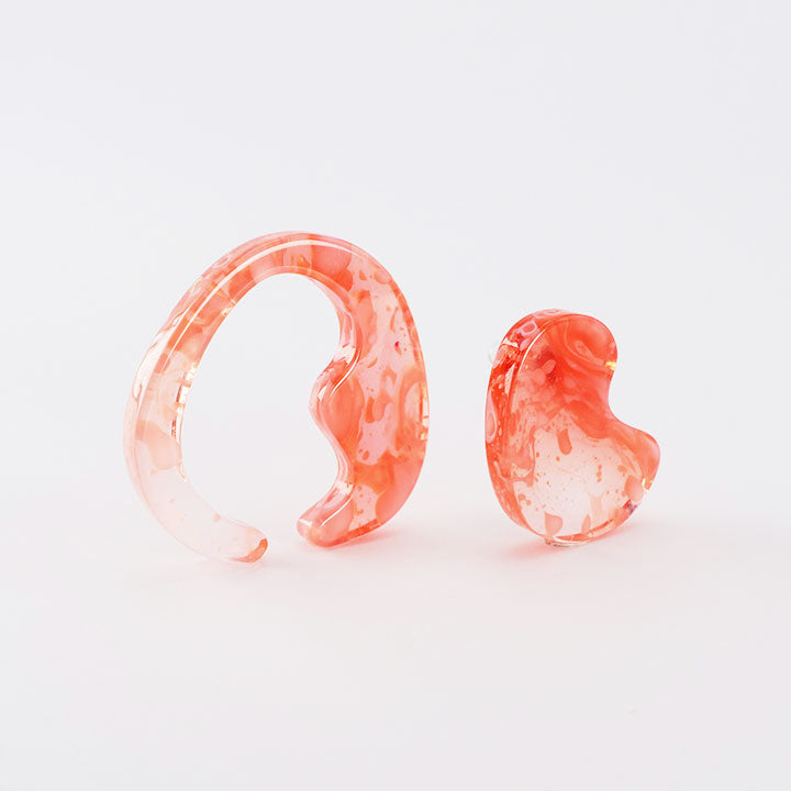 mom ear ware / 귀걸이 L 사이즈 / red-02 / NEWSED