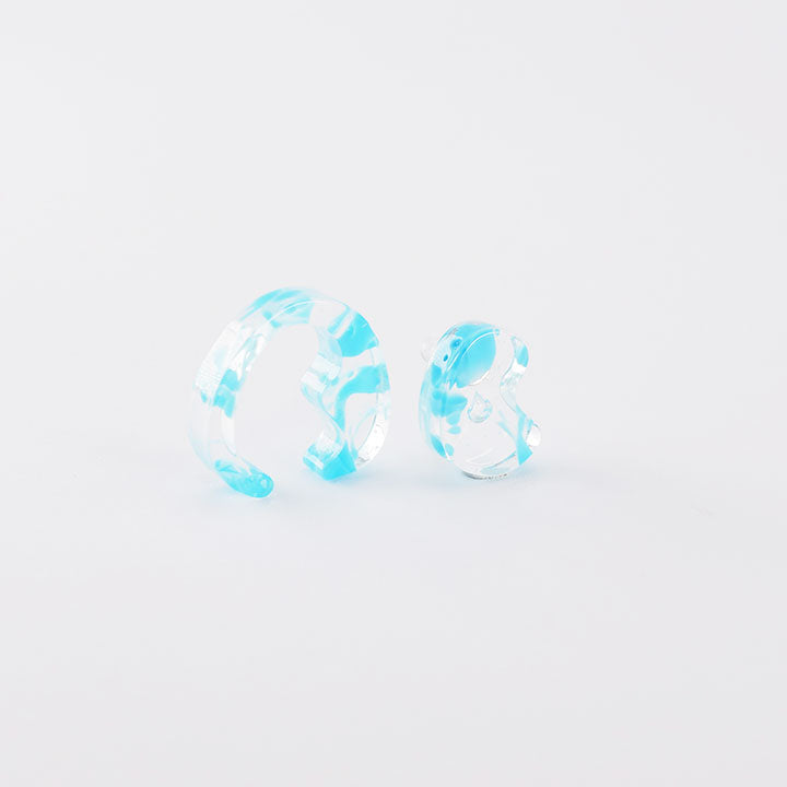 mom ear ware / earrings S size / blue-01 / NEWSED