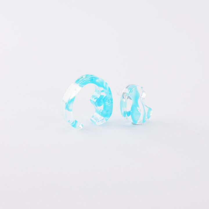 mom ear ware / イアリング Sサイズ / blue-03 / NEWSED