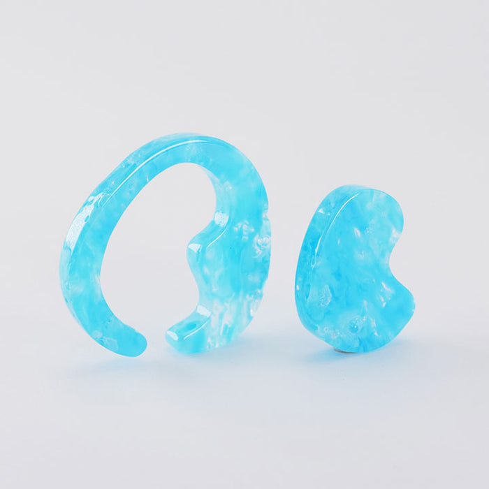 mom ear ware / ピアス Lサイズ / blue-02 / NEWSED