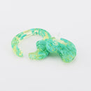 mom ear ware / earrings L size / green-03 / NEWSED