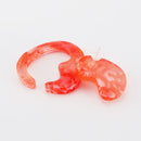 mom ear ware / earrings L size / red-02 / NEWSED