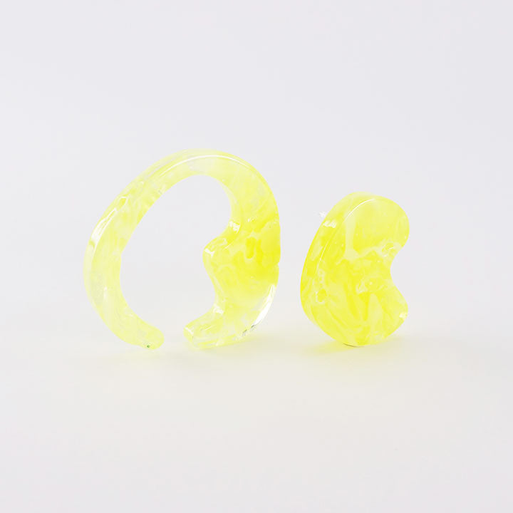 mom ear ware / ピアス Lサイズ / yellow-03 / NEWSED
