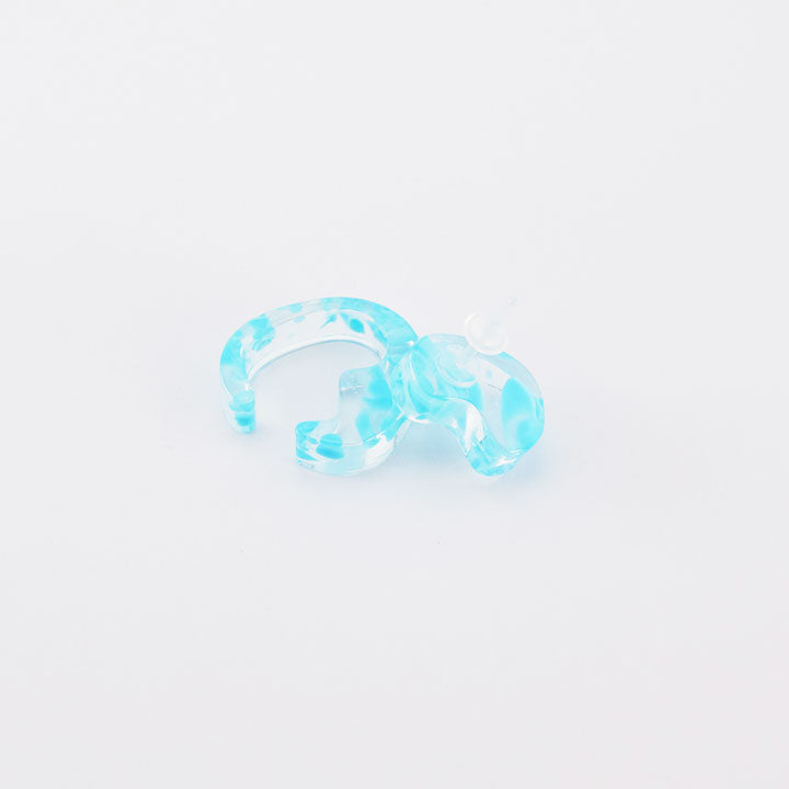mom ear ware / ピアス Sサイズ / blue-01 / NEWSED