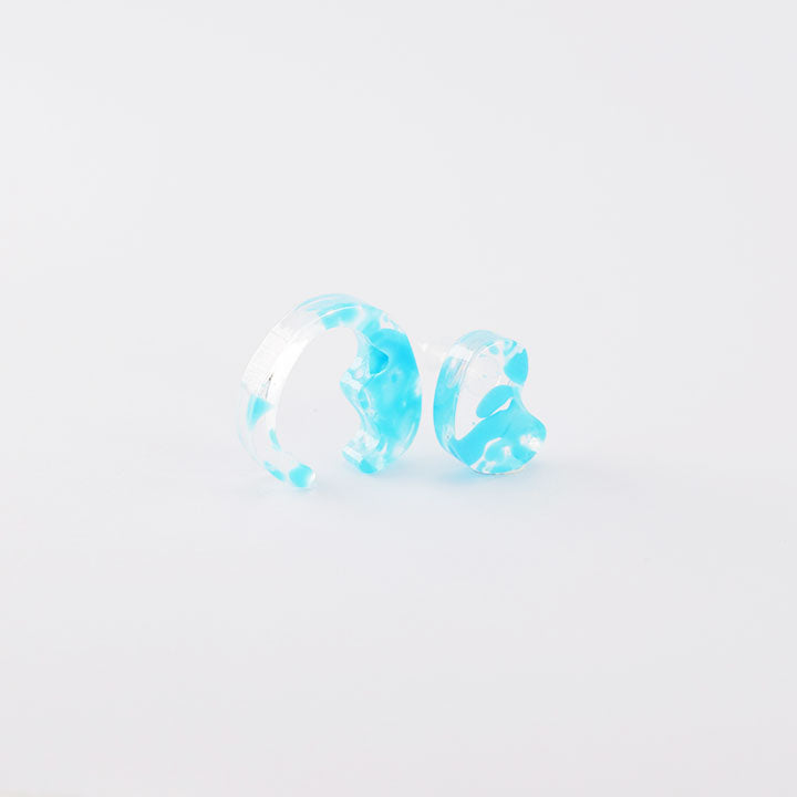 mom ear ware / ピアス Sサイズ / blue-02 / NEWSED