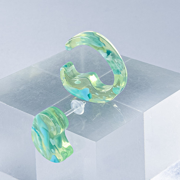 mom ear ware / ピアス Sサイズ / green-02 / NEWSED