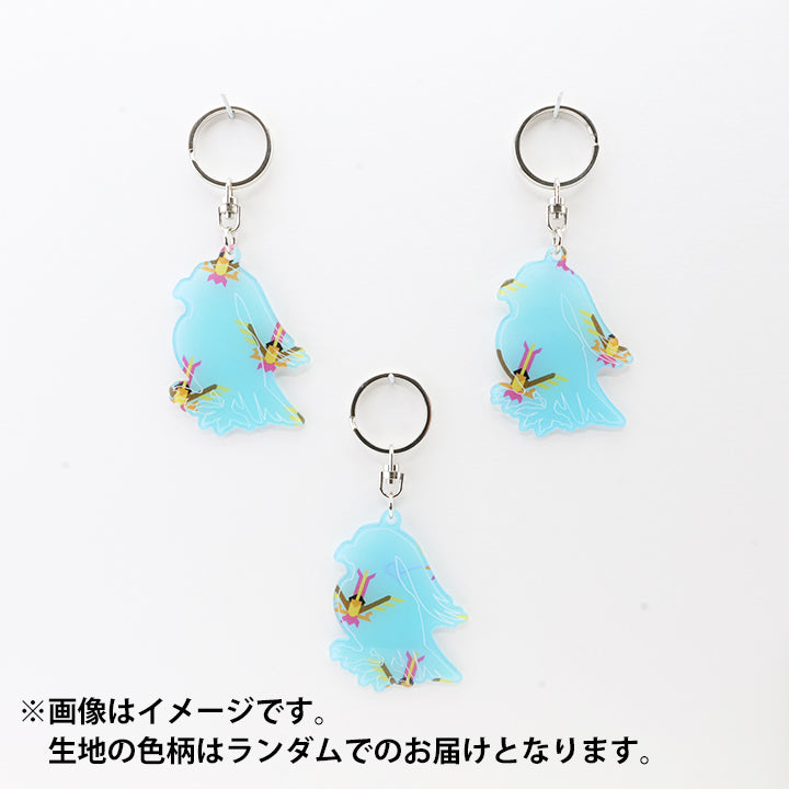 / 018 / Pidgeot POKÉMON SHIRTS FABRIC SCRAPS KEYHOLDER NEWSED