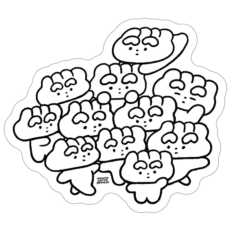 ダイカットカード / ぎょうざちゃん / モニョチタポミチ