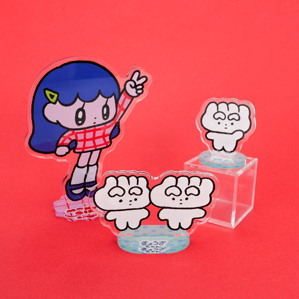 Acrylic stand / Monyo Girl & Gyoza-chan set / Monyo Chita Pomichi