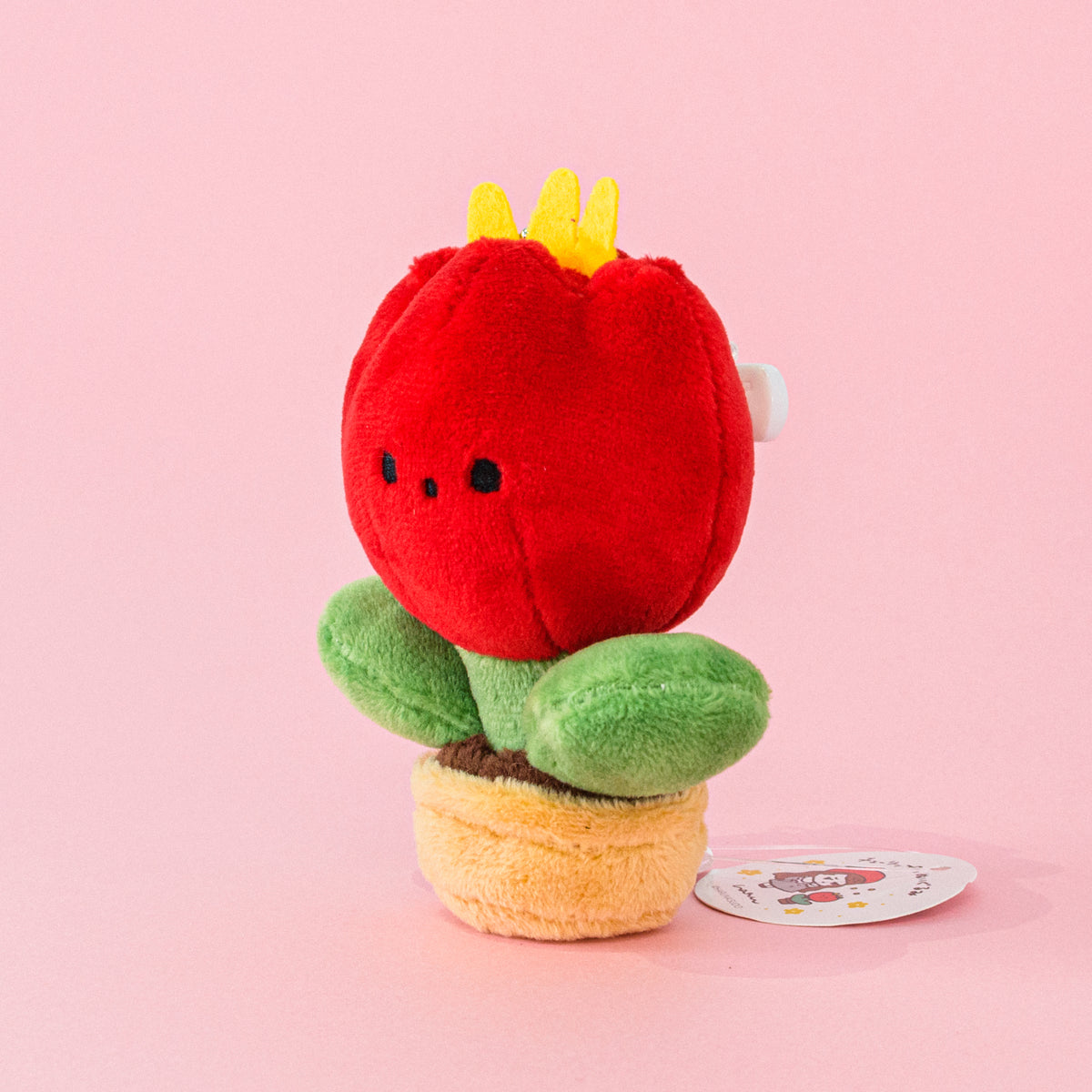 チューリップのぬいぐるみキーホルダー / 赤 / 須藤はる奈