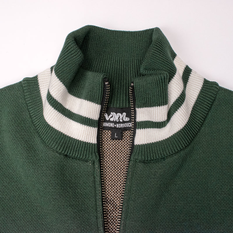 [Metal Knit] TACO / Knit Blouson / GREEN / Knitting☆Horinouchi×VINYL