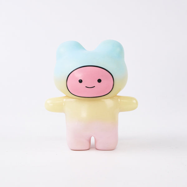 Bears soft vinyl dolls / VINYL limited colors Glow in the dark! pastel pink blue / candy