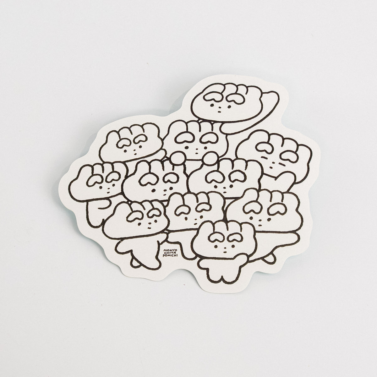 モニョチタポミチ★ぎょうざちゃん食わせろ〜★原画★絵 ダイカットカード / ぎょうざちゃん / モニョチタポミチ