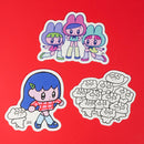 ダイカットカード3種セット / モニョチタポミチ