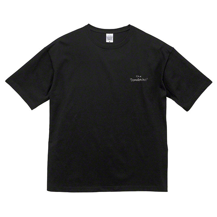 TOMODACHI! Big silhouette T-shirt / black / The TOMODACHI!