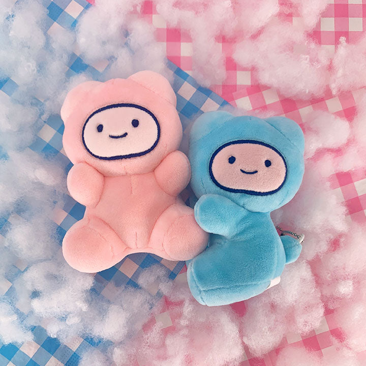 Bear mascot / blue / candy