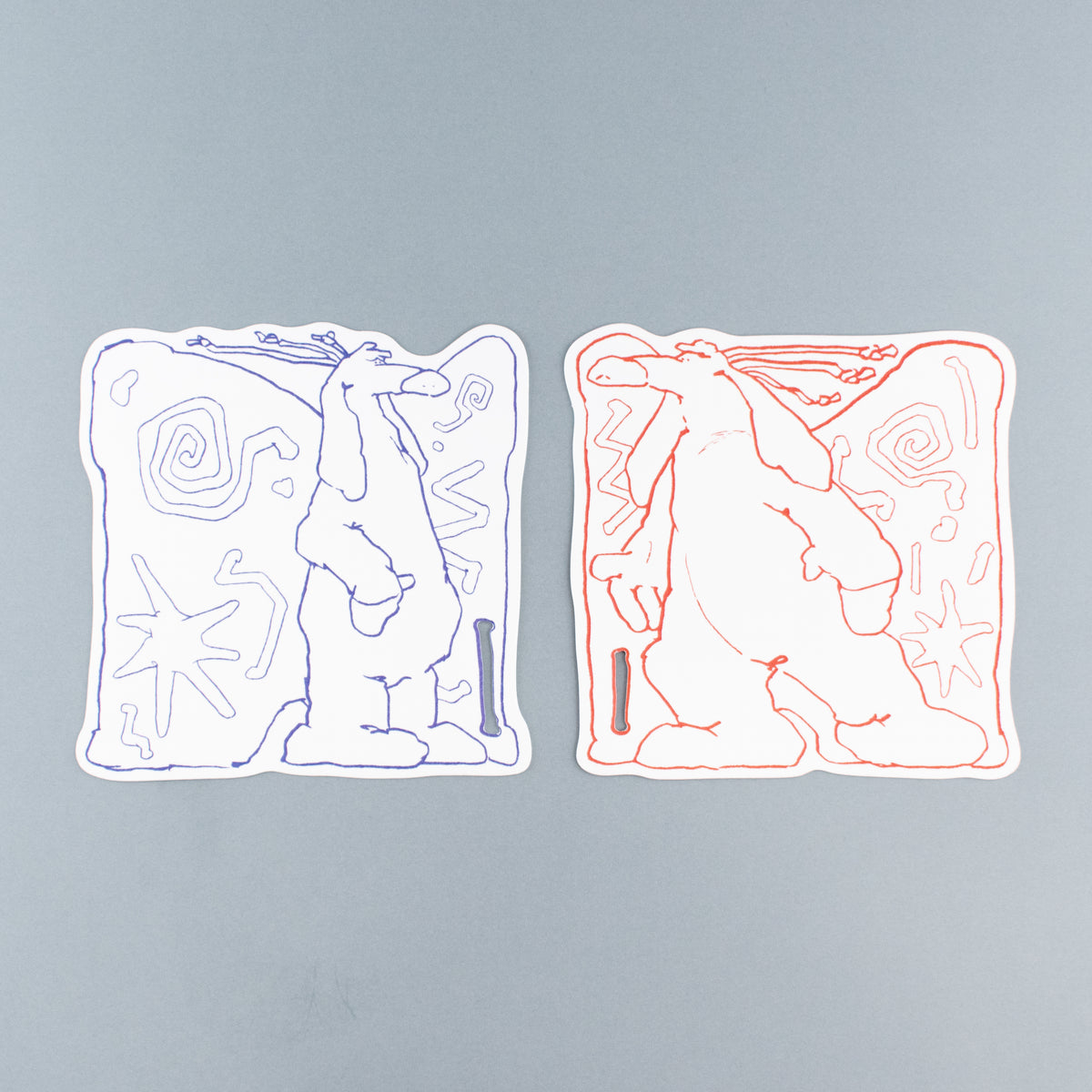 ダイカットカード【Pixie】/オレンジ/Thikity friends