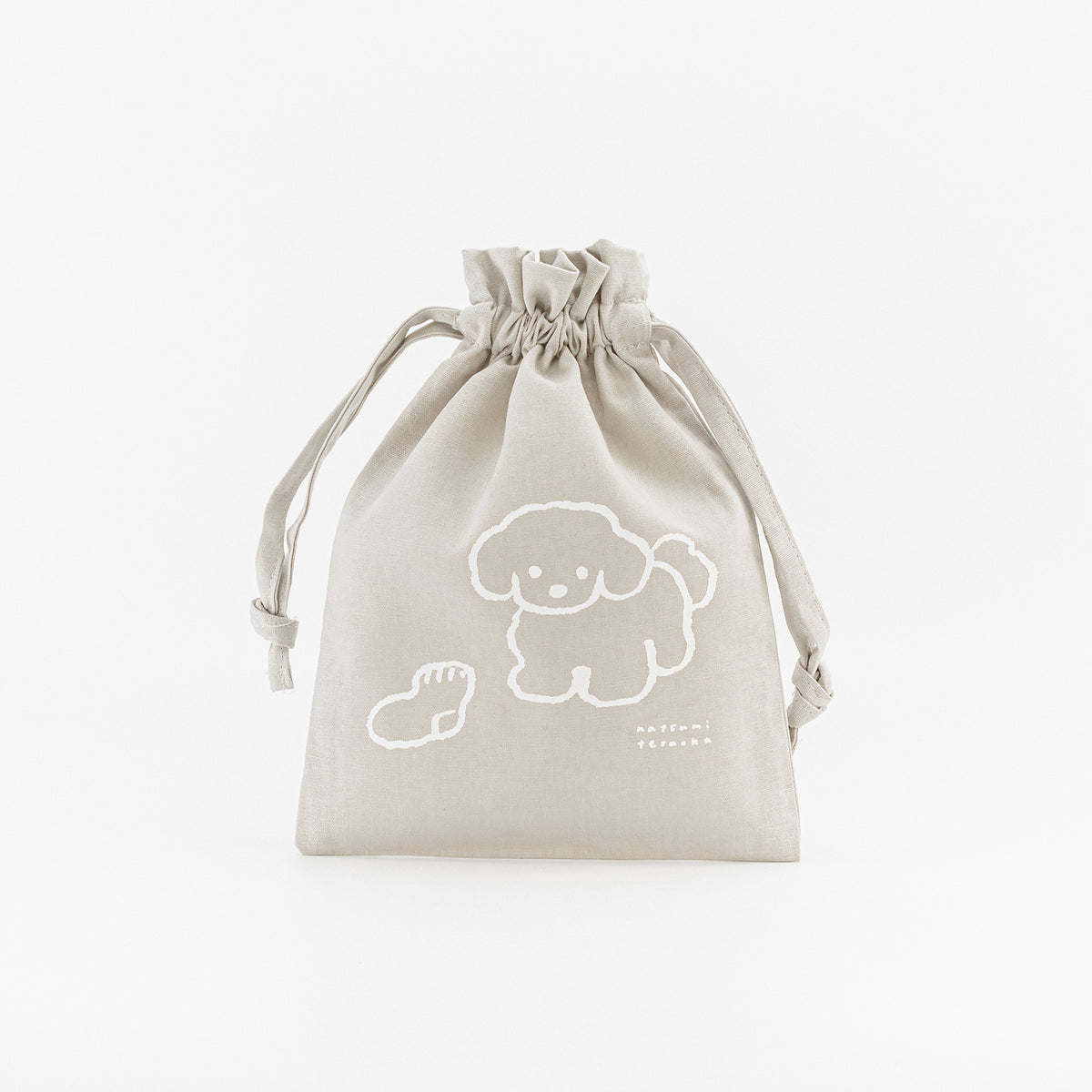 LABUBU ラブブ巾着　グレー　Konjac Ball Bag 巾着袋 グレー