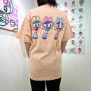 きゃろろんばにーずTシャツ / モニョチタポミチ