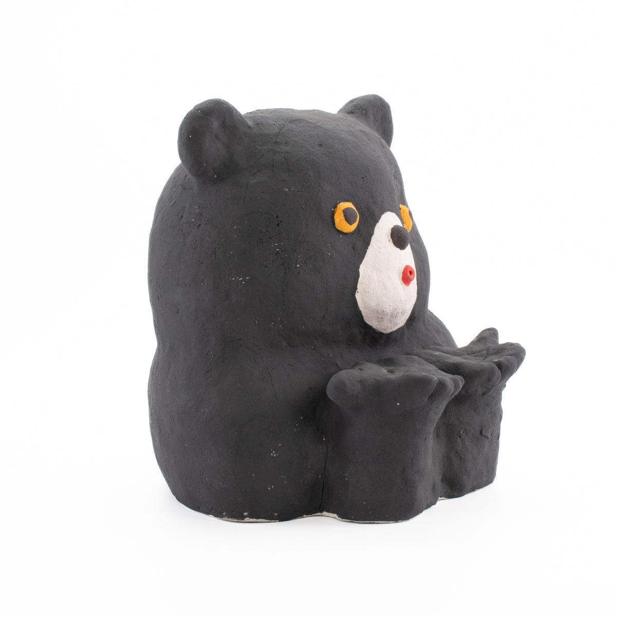 増田光HIKARI MASUDA くまクマ 陶器ボウル 新品未使用 黒いくま置物 / 増田光