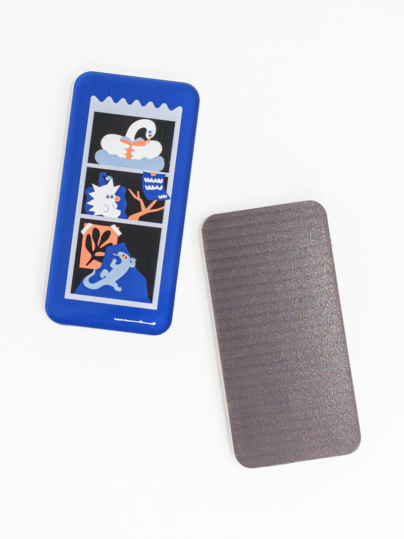 Acrylic magnet (blue)/umao