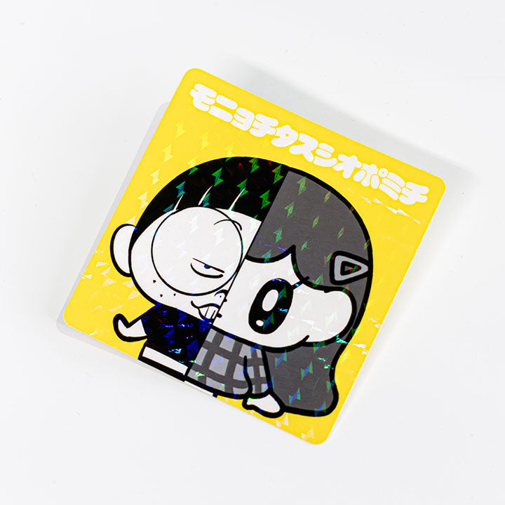 Sticker lottery 4 types A set / Sushio x Monyochita Pomichi