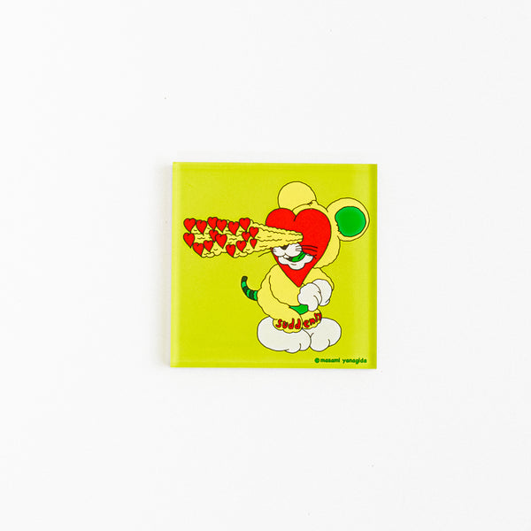 ヤナギダマサミ　No.002 アクリルマグネット（グリーン） / ヤナギダマサミ