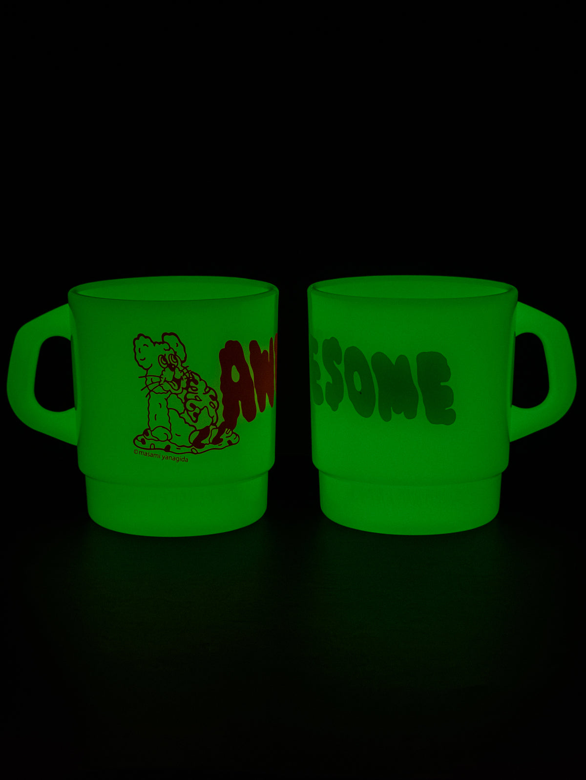 蓄光マグカップ（ピンク） / ヤナギダマサミ